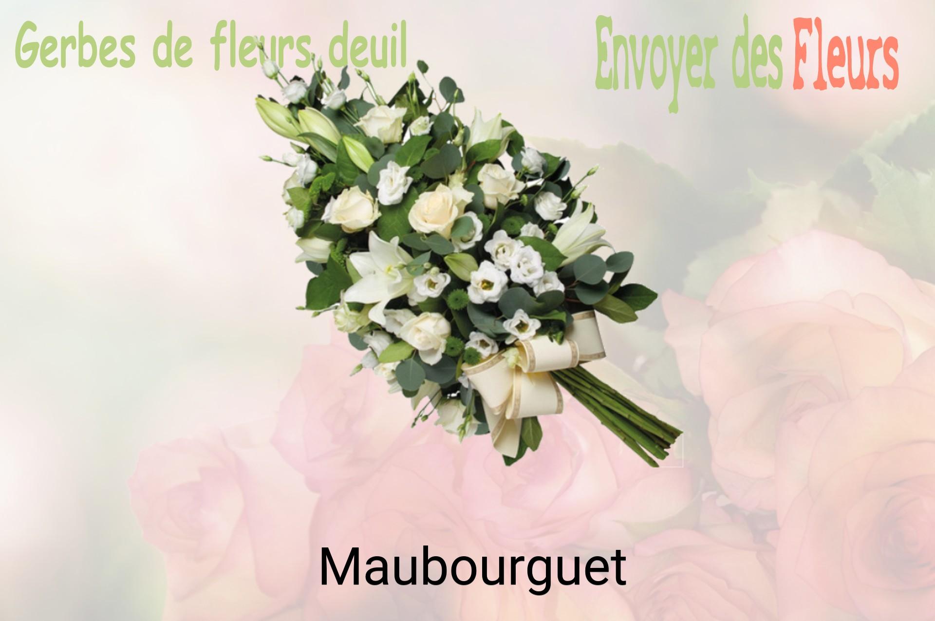 Gerbe de fleurs de deuil livrée à Maubourguet